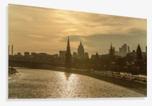 Spring Evening Moscow, The Kremlin Canvas Print - Russia