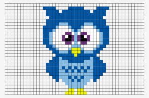 Blue Owl Pixel Art Pixel Art Blue Owl - 8 Bit Art Animals