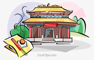 Hong Kong Temple Wong Tai Sin Royalty Free Vector Clip - Wong Tai Sin Temple Cartoon