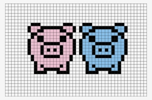 Easy Pixel Art Pig