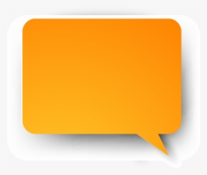Square Thought Bubble Png Index Of - Orange Speech Bubble Png