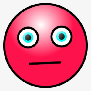 Emoticons Worried Face Vector Clip Art Ca75nr Clipart - Red Worried Face