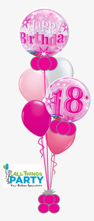 18th Birthday Bubble Bouquet - 50th Birthday Balloons Png