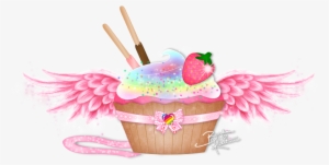 Angelic Cupcake By Believingisseeing - Illustration