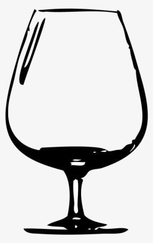 Snifter - Black And White Tulip Glass