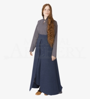Medieval Battle Skirt - Medieval Skirt Larp - Blue