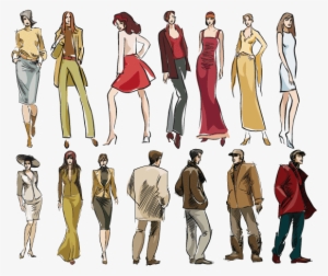 80 Siluetas Vectoriales De Modas - Antecedentes De La Moda