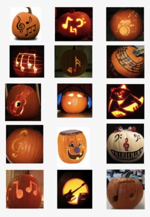 Musical-pumpkins Pumpkin Carvings, Halloween 2015, - Music Note Pumpkin Carving