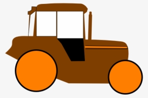 Orange Tractor Clipart 3 By James - Tractor Jhon Deere Vector