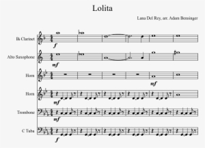 Lolita Sheet Music Composed By Lana Del Rey, Arr - Hymnsong Of Philip Bliss Saxophone Sheet Music
