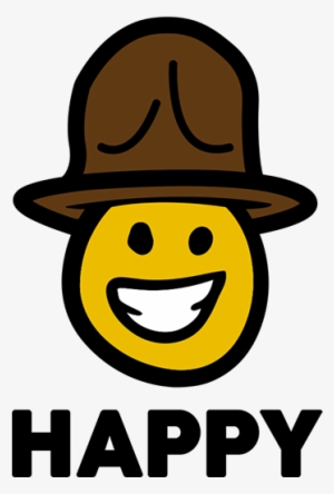 Vinilo Decorativo Pharrell Cara Feliz - Wall Decal