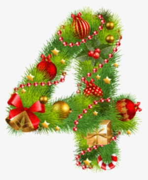 Christmas Numbers Png Christmas Numbers Clipart Transparent - Navidad Png