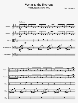 Vector To The Heavens Sheet Music Composed By Yoko - Kingdom Hearts Vector To The Heavens Piano