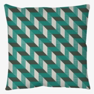 Seamless Retro Pattern With Diagonal Lines Pillow Cover - Cushion