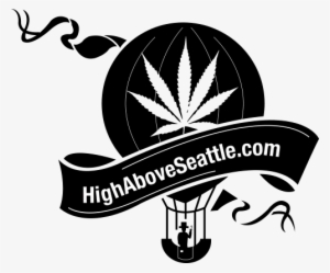 Announcing High Above Seattle - Marijuana Pot Leaf Car Or Truck Window Laptop Decal