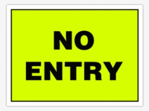 "no Entry" Event Sign - Tallentex Answer Key 2018