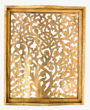 Wood And Glass Serving Tray