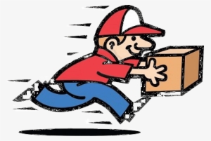 Courier Package Delivery Clip Art - Courier Service Clipart
