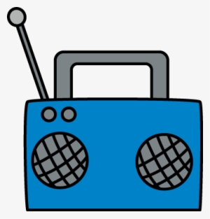 Speakers Clipart Blue - Radio Clipart