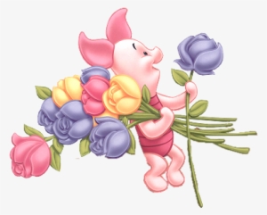Piglet On A Flower