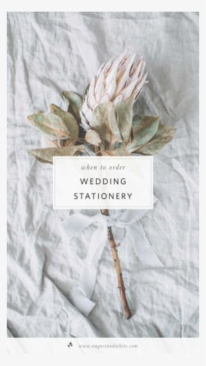 Blog Post When To Order Wedding Stationery - Font