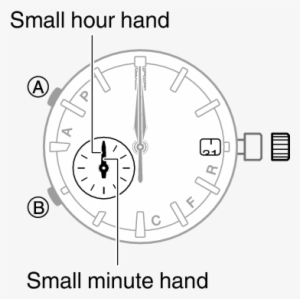 If Your Watch Has A Small 24 Hour Hand, This Enables - Saat Akrep Yelkovan Ve Saniye