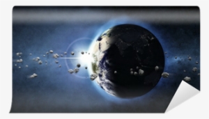 Earth Planet With Rising Sun And Asteroid Belt Wall - Electro Planet - Various - Download