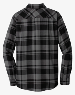 A1820m Men's Plaid Flannel Shirt - Men's Black Grey Flannel Shirt