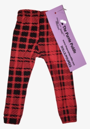 Brick Plaid Doll Leggings - Pajamas