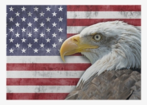 Bandera De Los Estados Unidos De América Con El Águila - Happy Fourth Of July Heart