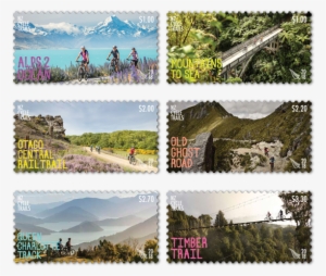 2018 Nz Cycle Trails Set Of Stamps - New Zealand Stamps 2018