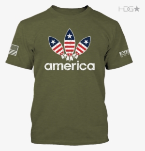 America Missles Shirt Od Green Front - Michael Kors Blue T Shirt