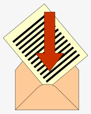 7010 Illustration Of Paper In An Envelope Pv - Paper