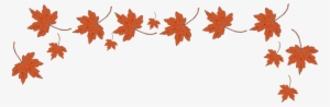Autumn Leaf Banner - Fall Leaves Clip Art Banner