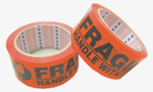 Packaging Tape Flouro Orange 'fragile' - Packaging Tape Flouro Orange 'fragile