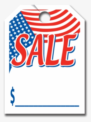 280 Mirror Hang Tags Red, White & Blue Sale 50/pack - Special Event Mirror Hang Tags