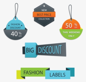 E Commerce Discount Sale Labal And Tags - Transparent Banner Discount Price Tag