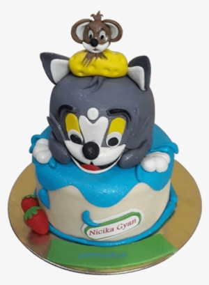Order Tom And Jerry Birthday Cake For Your Beloved - Tom And Jerry Cake Png