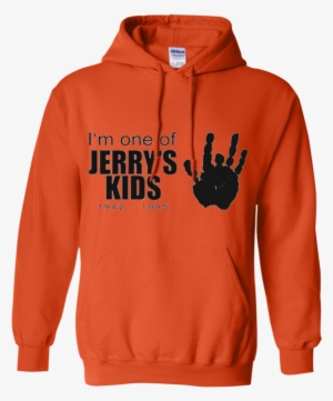 Jerry's Kids Handprint Pullover Hoodie - Revenge Orange Hoodie Real
