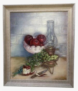 Craig, Oil Painting “red Delicious” Apples And Old - Painting