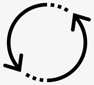 It's A Logo Of Two Circular Arrows Which Close Back - Replace Icon Png