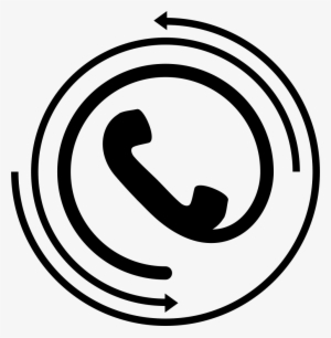 Telephone Receiver With Circular Arrows Comments - Telephone Circular