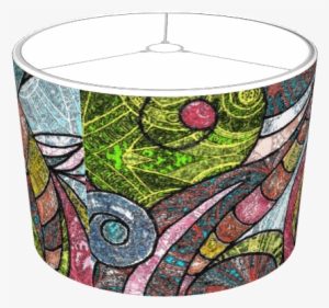 Drawing Floral Zentangle - Lampshade