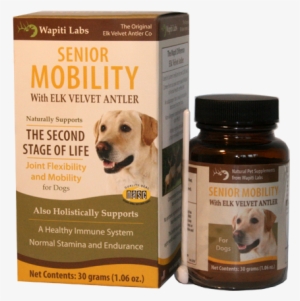 Elk Velvet Antler Senior Mobility Supplement For Dogs - Wapiti Labs Senior Mobility Joint Formula Dog Supplement,