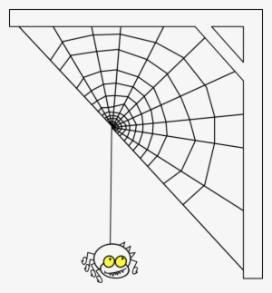 Corner Spider Web Png - Spider Web Corner Png