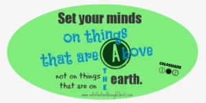 Set Your Minds On Things That Are Above, Not On Things - Smiles Of Nature - Canvas Wall Art Print