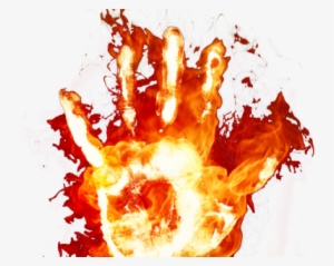 Flaming Hand Psd - Mão Em Chamas Png