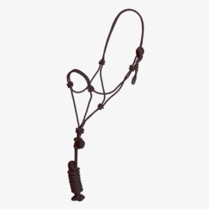 Mustang Yearling Rope Halter Black And White - Pony Rope Halters