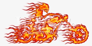 Flaming Motorcycle