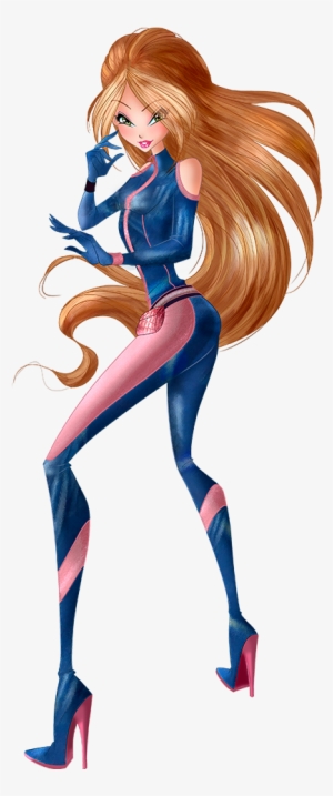 World Of Winx Flora In Spy Outfit Png Picture - World Of Winx Spy